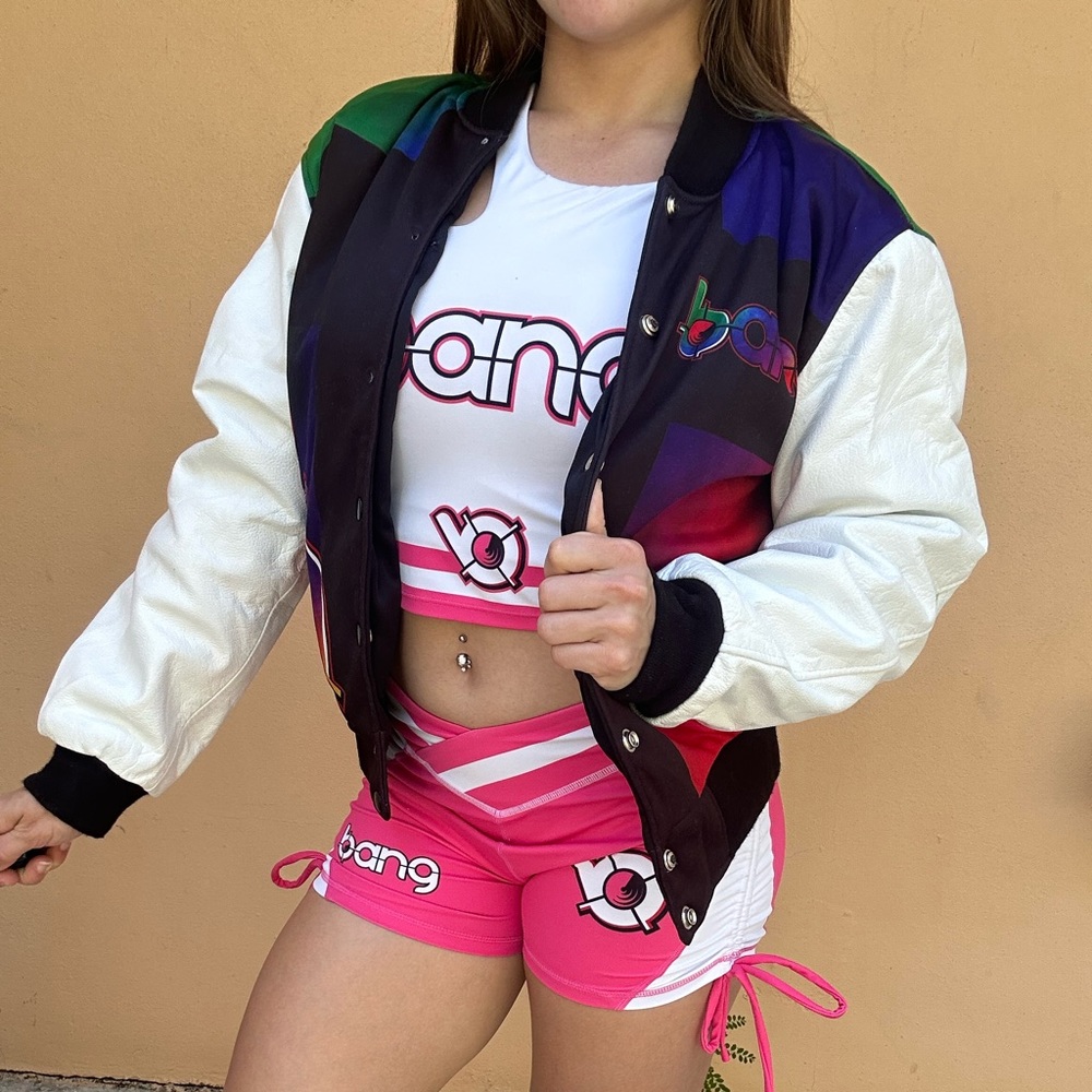 Bang energy rainbow jacket